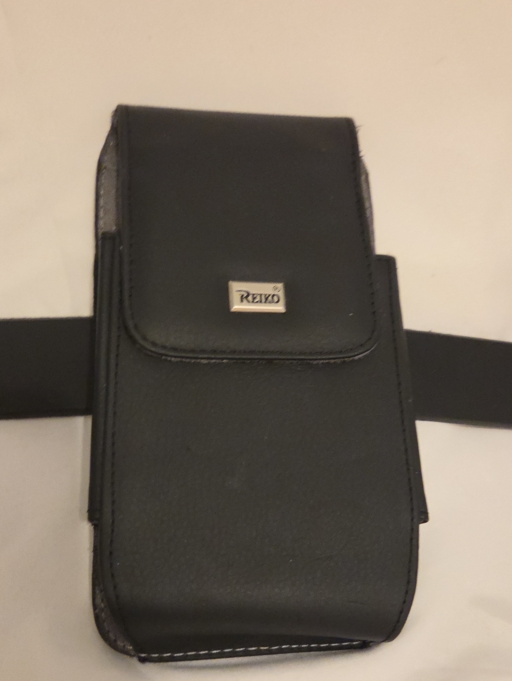 Black Leather Phone Holster Case